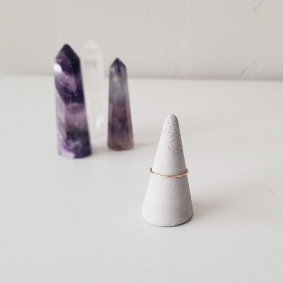 Thin Rose Gold-filled Plain Stacker - Picture 2 of 3